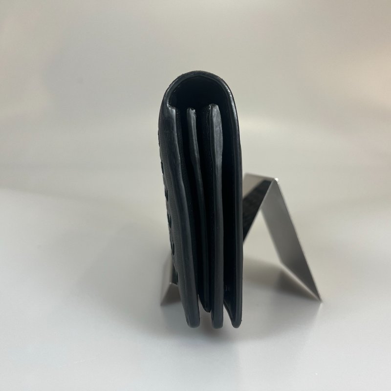 BV 黑色小編織鏈條斜背包-2