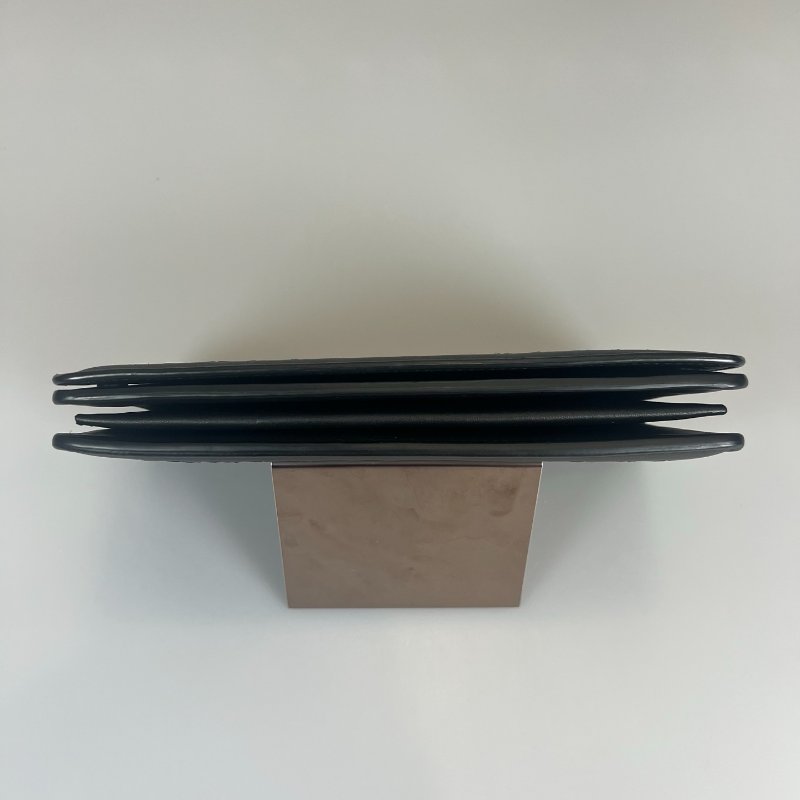 BV 黑色小編織鏈條斜背包-4