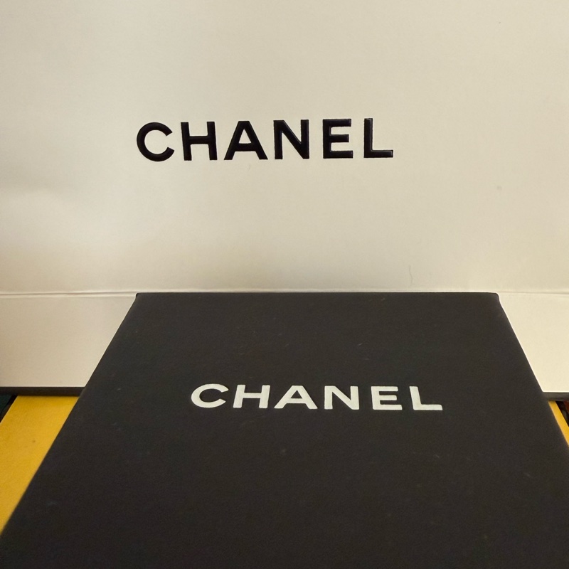 全新閒置 Chanel 壓克力復古風 雙C Logo 老錢風-3