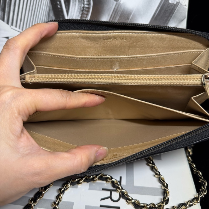 香奈兒 山茶花壓紋長夾 錢包 chanel WOC手袋側斜孭背長夾單肩包-18