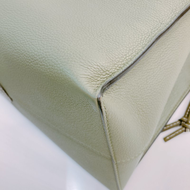 MS0603 Loewe 羅意威 托特手袋 購物手袋 小號 牛油果綠色 Cushion Tote Small Calfskin Green-6