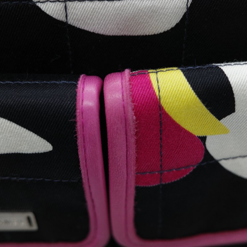 Chanel 香奈兒 織物印花 和平鴿 黑色 拼 桃粉色 鏈條包 口蓋包-19