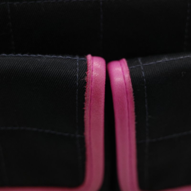 Chanel 香奈兒 織物印花 和平鴿 黑色 拼 桃粉色 鏈條包 口蓋包-20