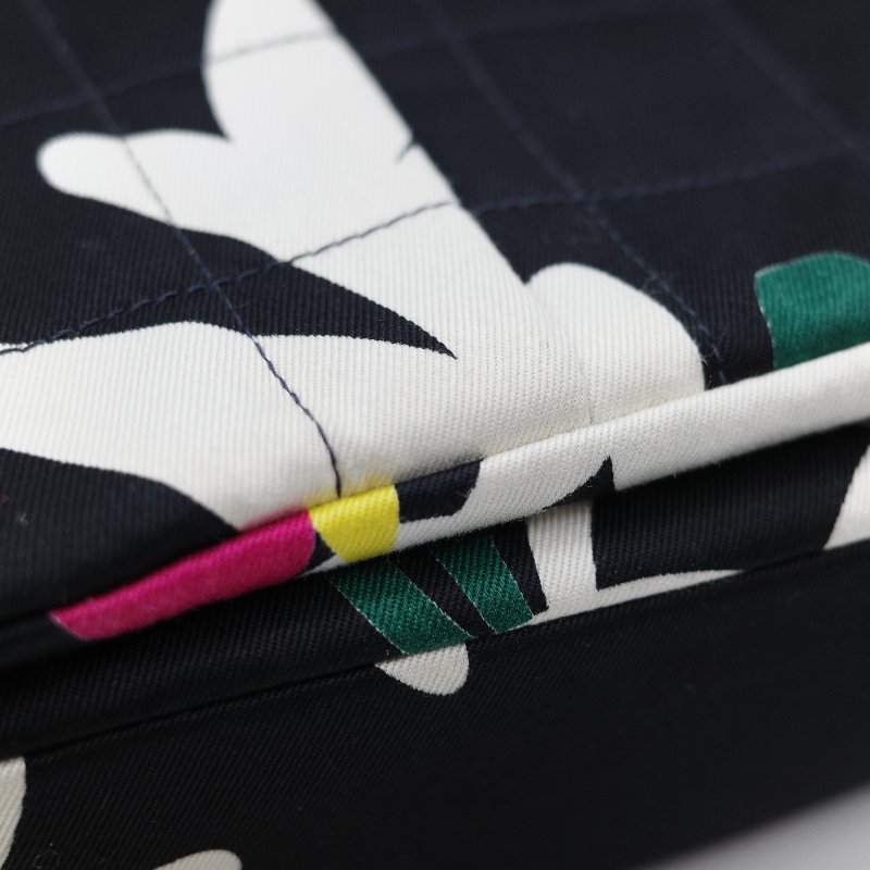 Chanel 香奈兒 織物印花 和平鴿 黑色 拼 桃粉色 鏈條包 口蓋包-22