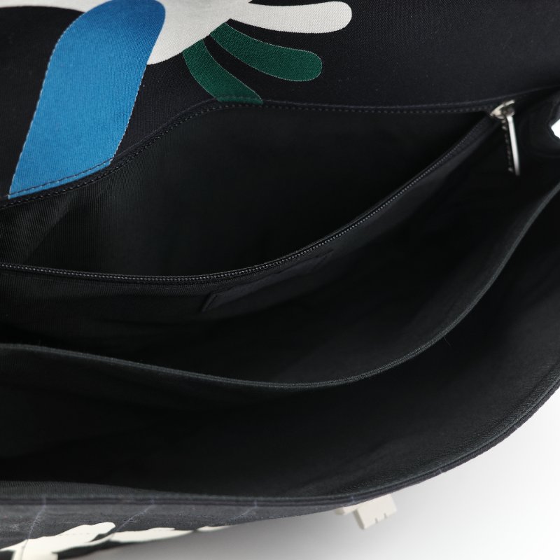 Chanel 香奈兒 織物印花 和平鴿 黑色 拼 桃粉色 鏈條包 口蓋包-35