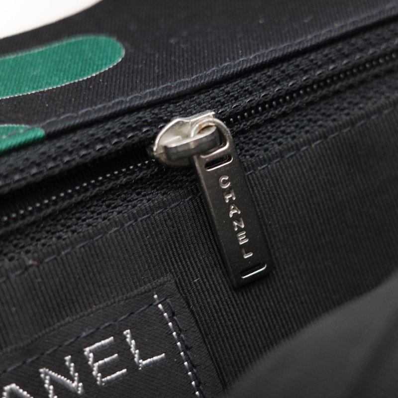 Chanel 香奈兒 織物印花 和平鴿 黑色 拼 桃粉色 鏈條包 口蓋包-38