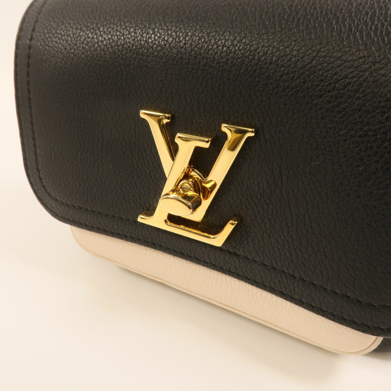 LOUIS VUITTON 牛皮皮革Lockme Tender金扣肩背袋-7