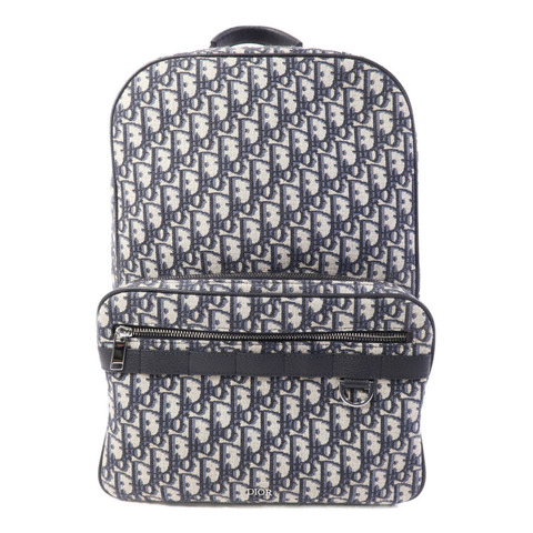 Dior 帆布Safari Backpack銀扣背包