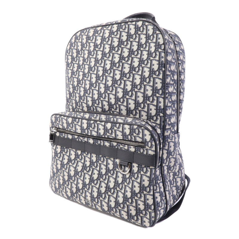 Dior 帆布Safari Backpack銀扣背包-2