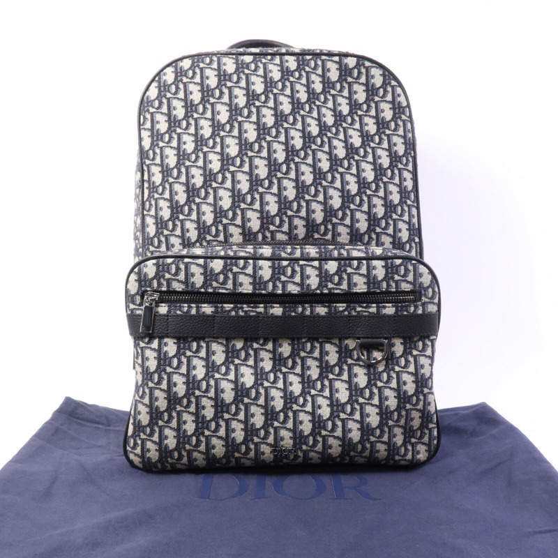 Dior 帆布Safari Backpack銀扣背包-9