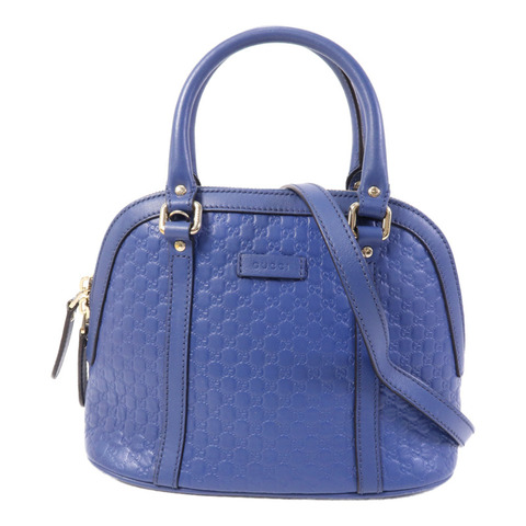 GUCCI 牛皮皮革Mini Dome金扣手挽肩背兩用袋