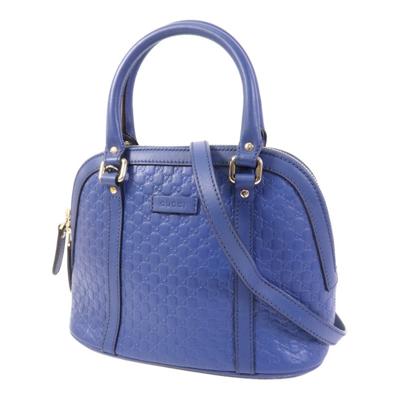 GUCCI 牛皮皮革Mini Dome金扣手挽肩背兩用袋-2