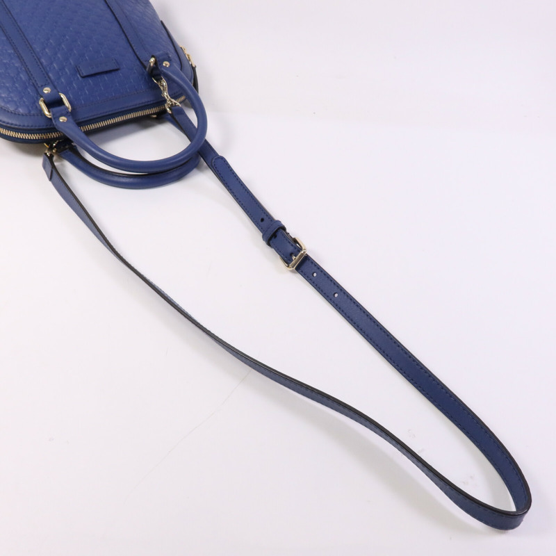 GUCCI 牛皮皮革Mini Dome金扣手挽肩背兩用袋-8
