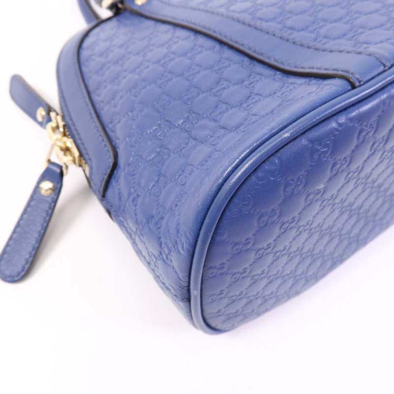 GUCCI 牛皮皮革Mini Dome金扣手挽肩背兩用袋-11