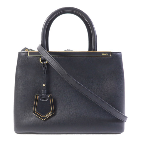 FENDI 牛皮皮革2 Jours金扣手挽肩背兩用袋