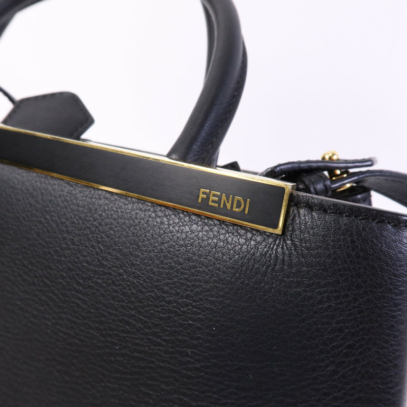 FENDI 牛皮皮革2 Jours金扣手挽肩背兩用袋-6