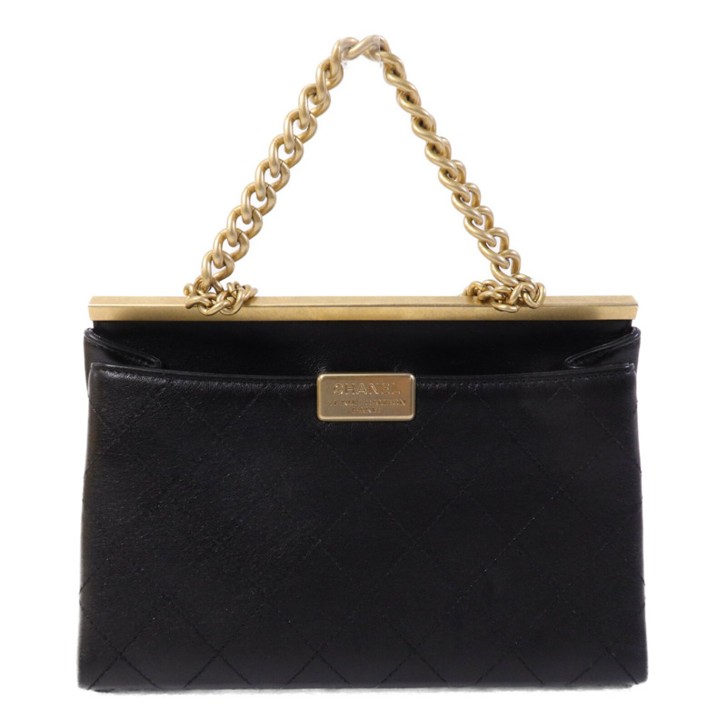 CHANEL 牛皮皮革Coco Luxe Flap Bag Small金扣鏈帶手挽肩背兩用袋-1