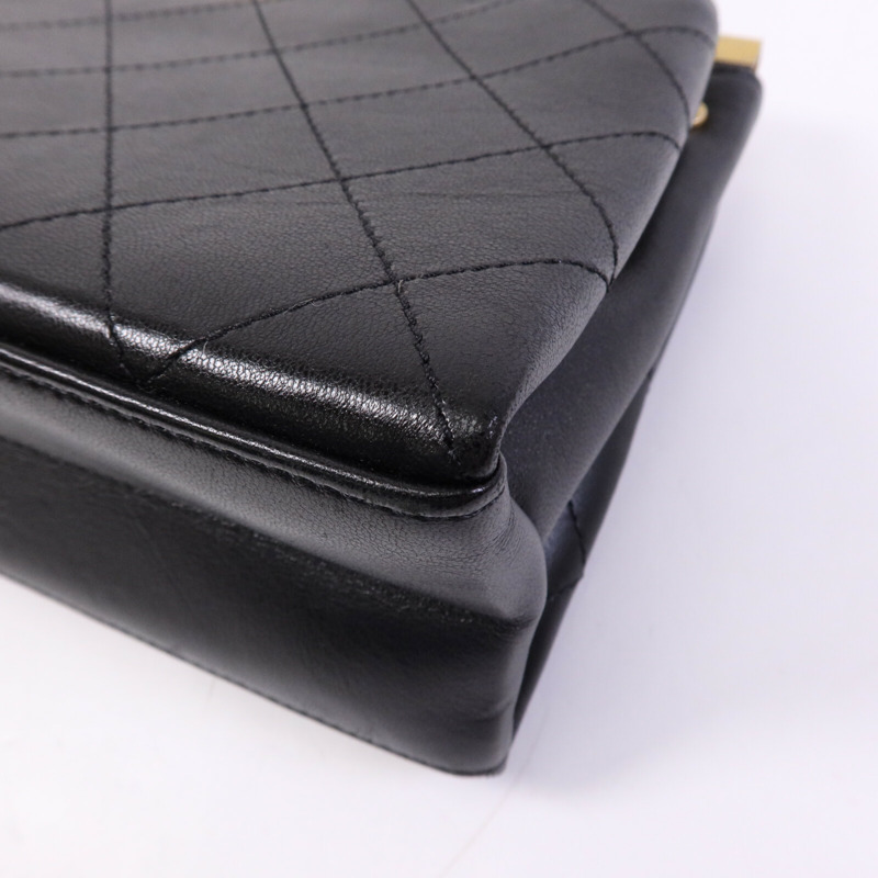 CHANEL 牛皮皮革Coco Luxe Flap Bag Small金扣鏈帶手挽肩背兩用袋-12