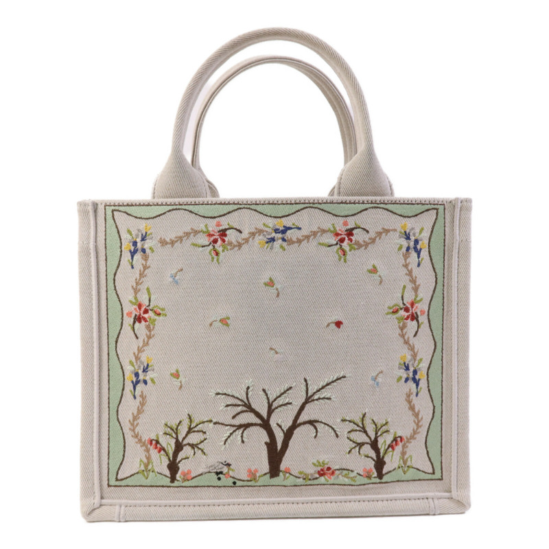 Dior 帆布Book Tote Small銀扣手挽肩背兩用袋-1