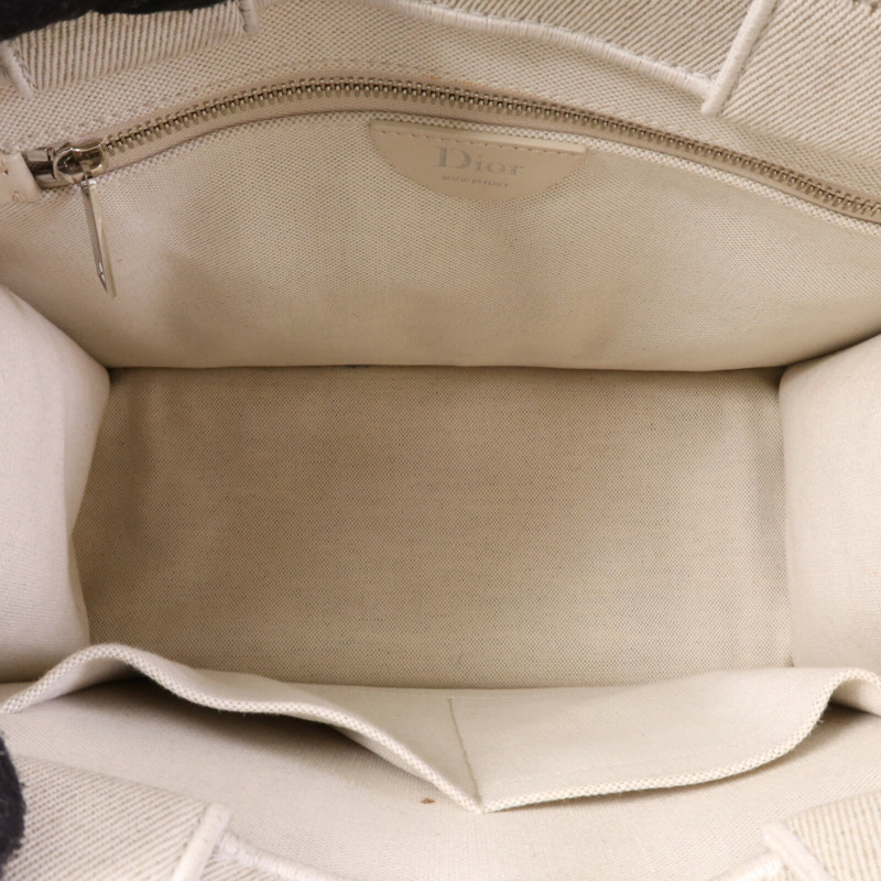 Dior 帆布Book Tote Small銀扣手挽肩背兩用袋-4