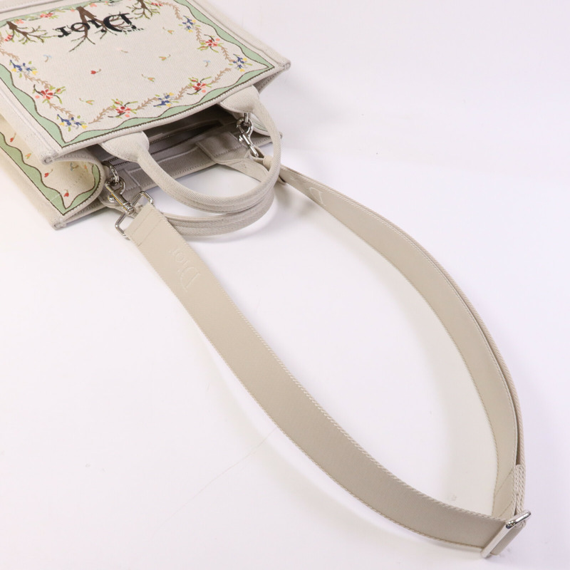 Dior 帆布Book Tote Small銀扣手挽肩背兩用袋-7