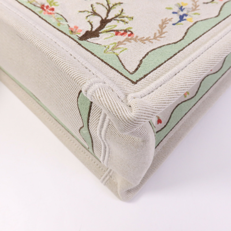 Dior 帆布Book Tote Small銀扣手挽肩背兩用袋-9