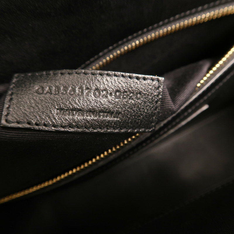 SAINT LAURENT 牛皮皮革Manhattan金扣手挽肩背兩用袋-6