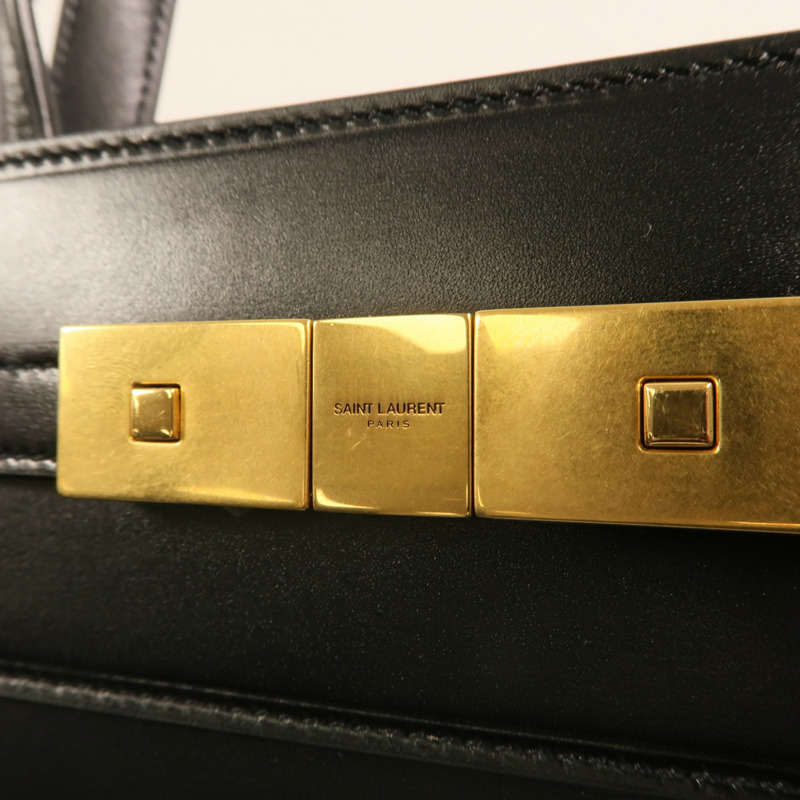 SAINT LAURENT 牛皮皮革Manhattan金扣手挽肩背兩用袋-7