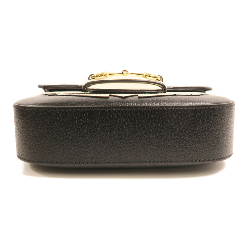 GUCCI 牛皮皮革Gucci x Adidas Horsebit 1955 Small金扣肩背袋-3