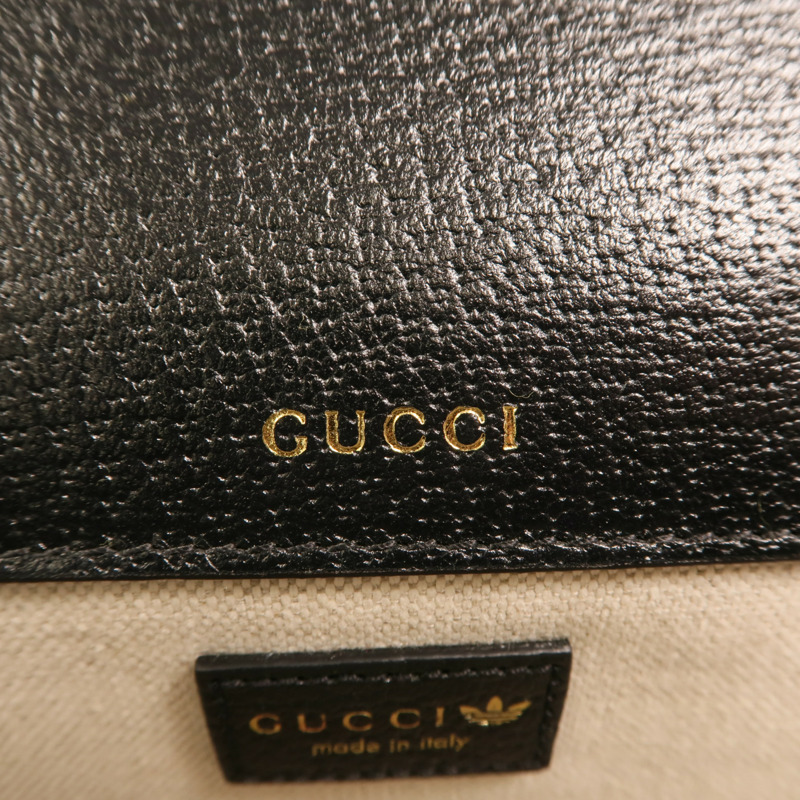GUCCI 牛皮皮革Gucci x Adidas Horsebit 1955 Small金扣肩背袋-5