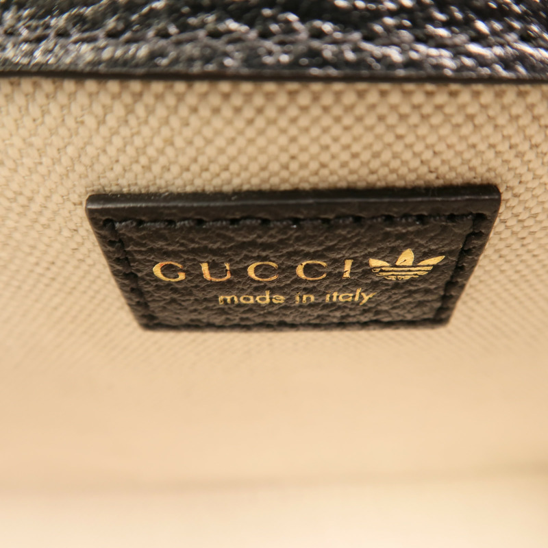 GUCCI 牛皮皮革Gucci x Adidas Horsebit 1955 Small金扣肩背袋-6