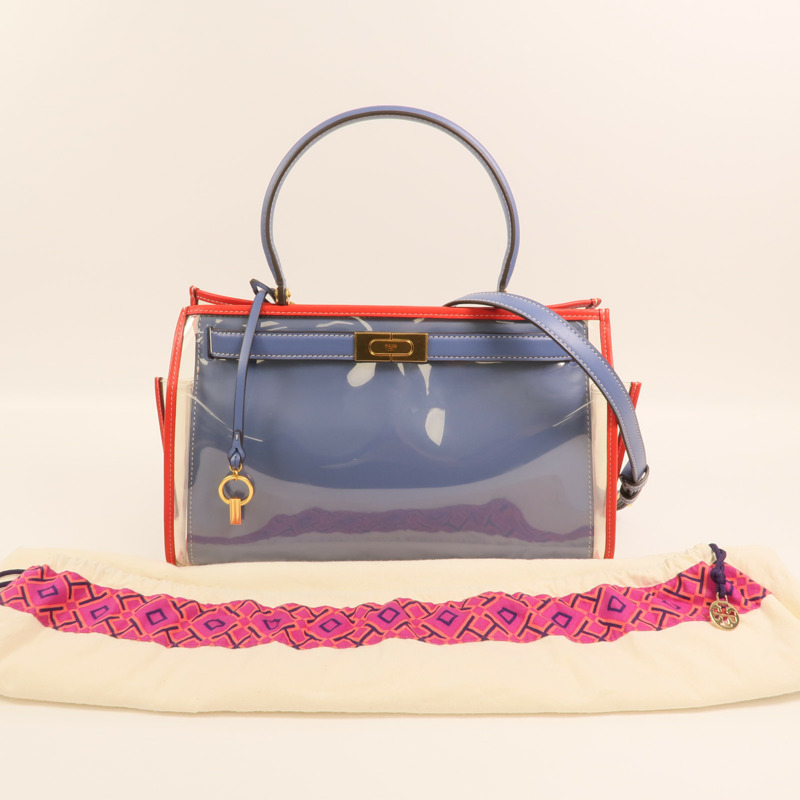 Tory Burch 牛皮皮革Lee Radziwill金扣手挽肩背兩用袋-8