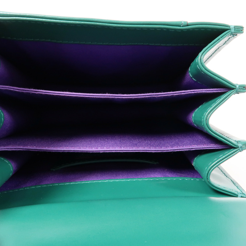 BVLGARI 牛皮皮革Serpenti Forever金扣鏈帶手挽肩背兩用袋-7