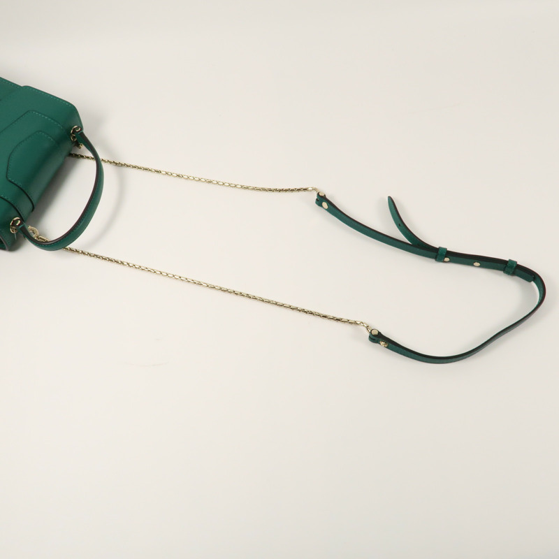 BVLGARI 牛皮皮革Serpenti Forever金扣鏈帶手挽肩背兩用袋-10