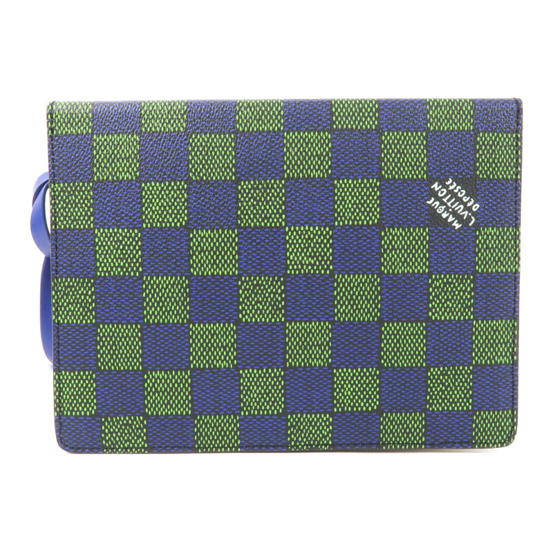 LOUIS VUITTON Damier Book Messenger銀扣肩背袋-1