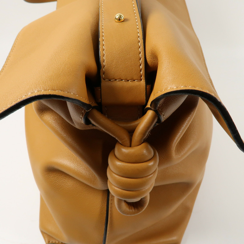 LOEWE 羊皮皮革Flamenco Medium金扣肩背袋-5