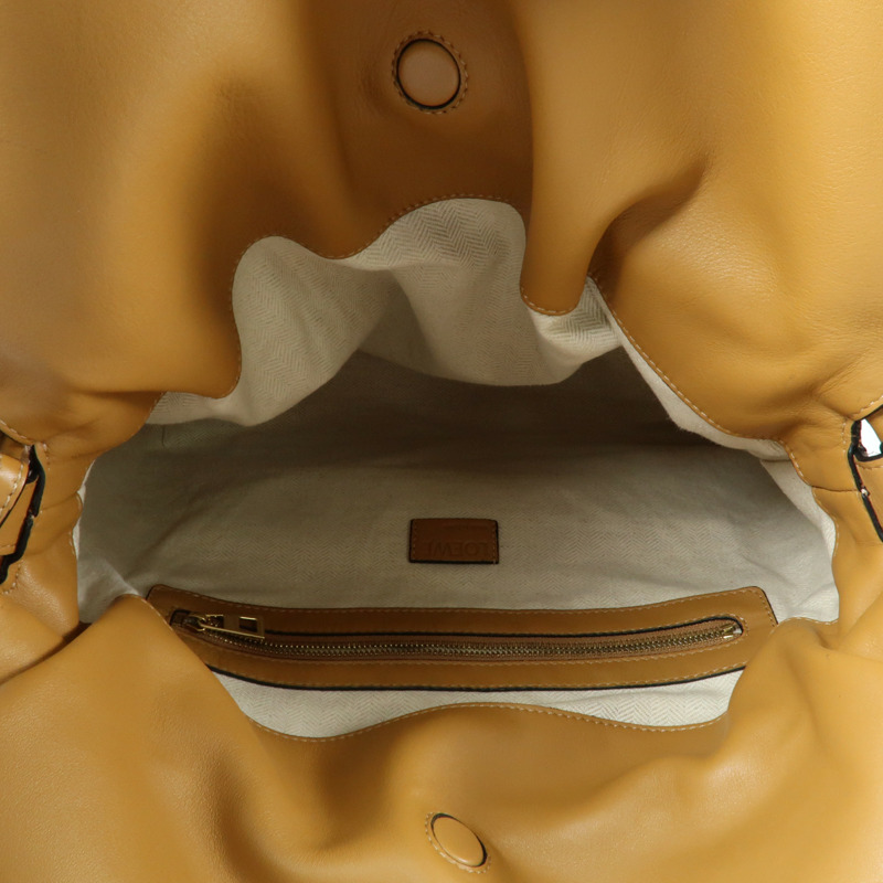 LOEWE 羊皮皮革Flamenco Medium金扣肩背袋-6