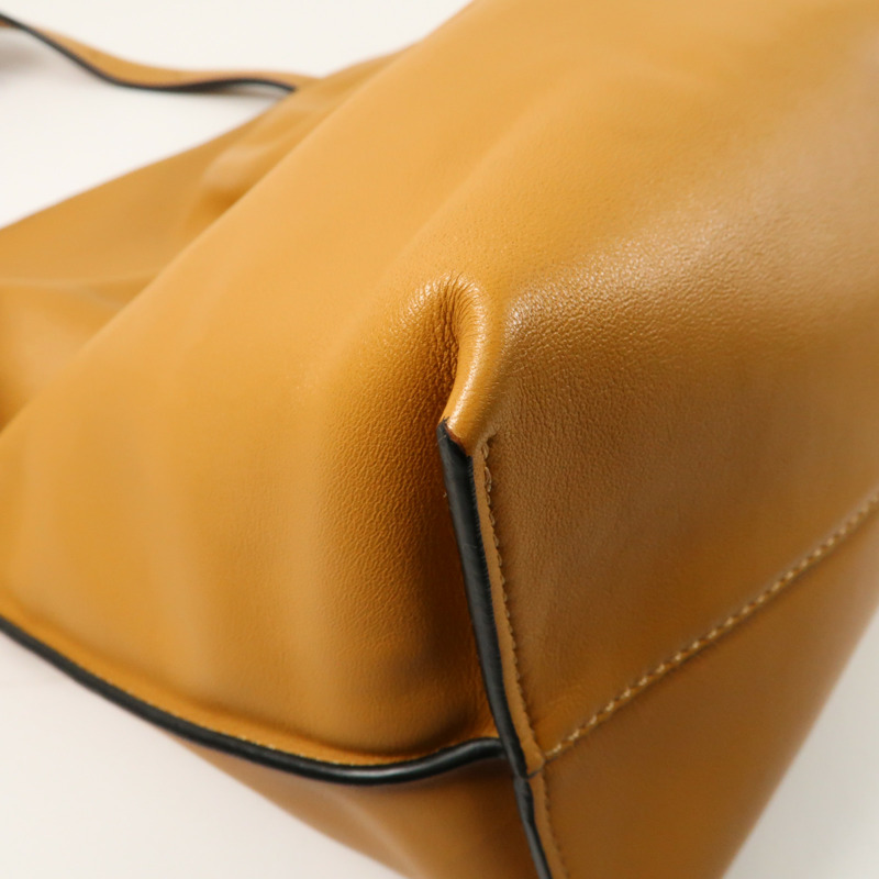 LOEWE 羊皮皮革Flamenco Medium金扣肩背袋-9