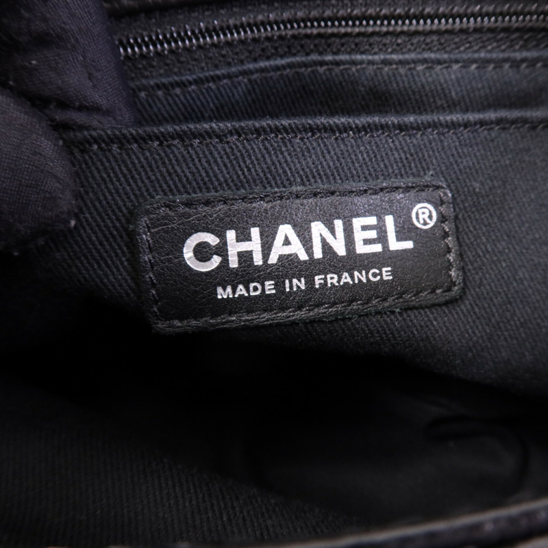 CHANEL 牛皮皮革/羊皮皮革Chain Shoulder Bag銀扣鏈帶肩背袋-5