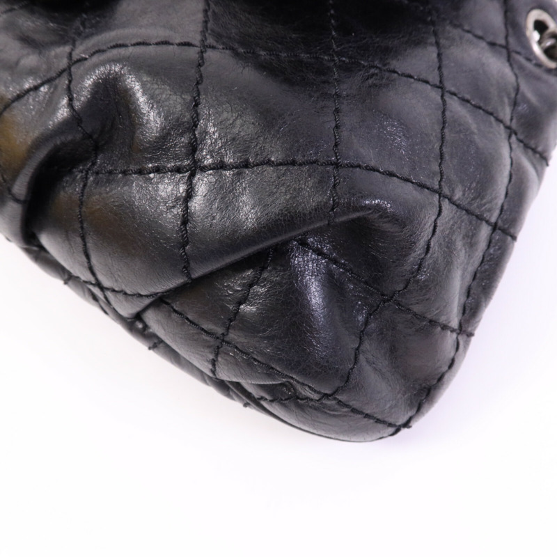 CHANEL 牛皮皮革/羊皮皮革Chain Shoulder Bag銀扣鏈帶肩背袋-9