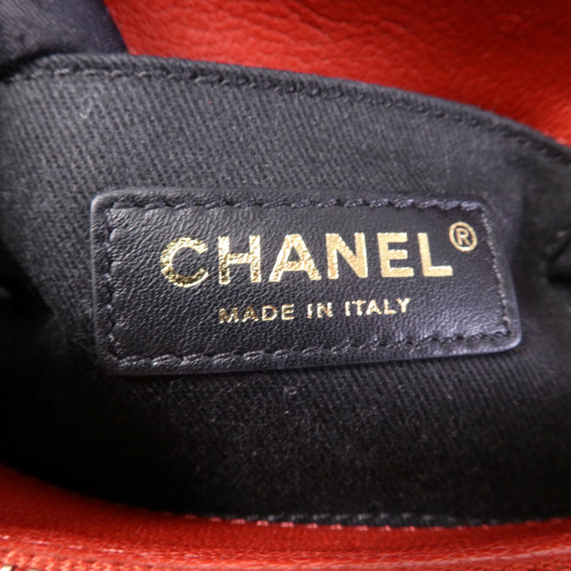 CHANEL 羊皮皮革Coco Curve Flap金扣鏈帶肩背袋-5