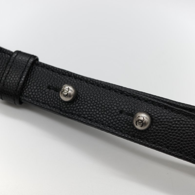 (全套全配超級新♥️芯片款)Chanel 香奈兒 Leboy 中型 25cm 粒面牛皮 銀扣 鏈條包 單肩包 斜挎包-7