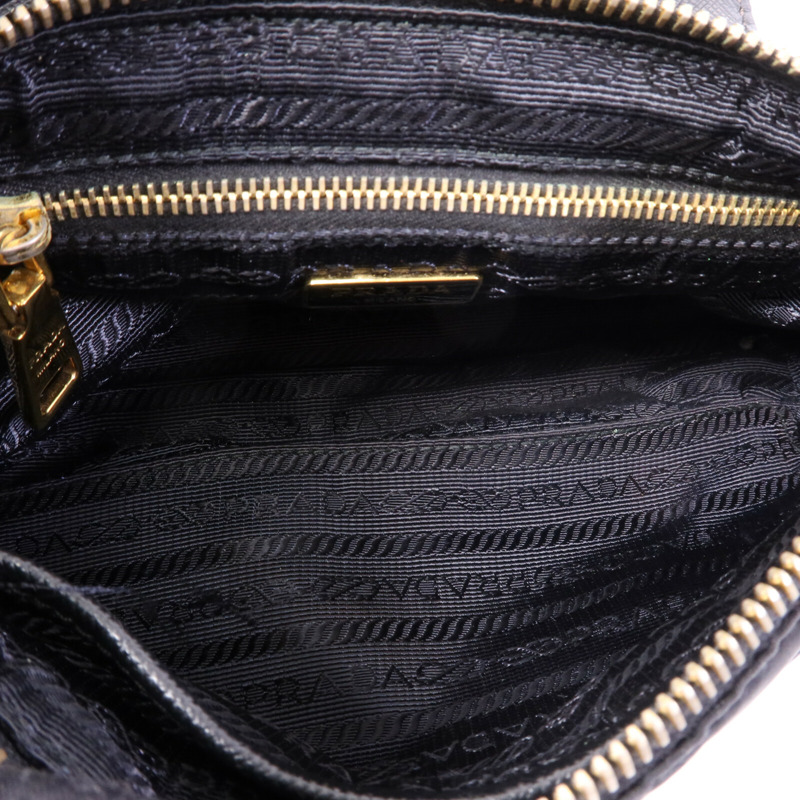 PRADA 尼龍Shoulder Bag金扣鏈帶肩背袋-4