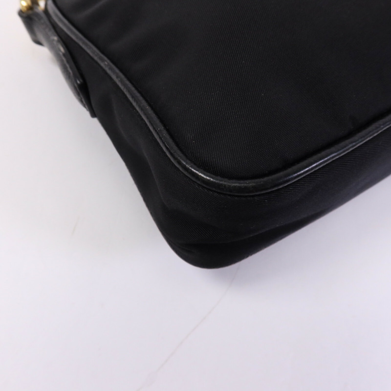 PRADA 尼龍Shoulder Bag金扣鏈帶肩背袋-10