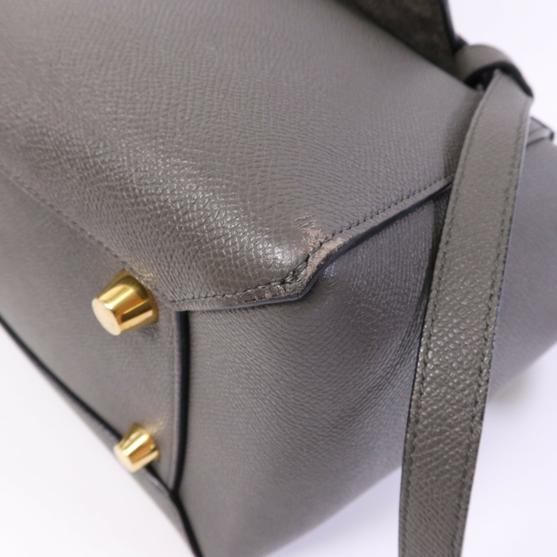 CELINE 牛皮皮革Belt Bag金扣手挽肩背兩用袋-9