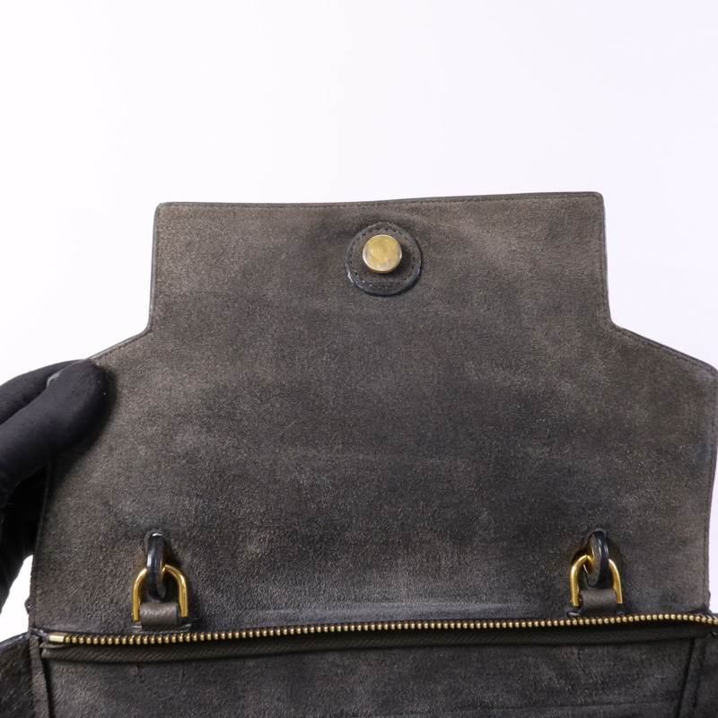 CELINE 牛皮皮革Belt Bag金扣手挽肩背兩用袋-13