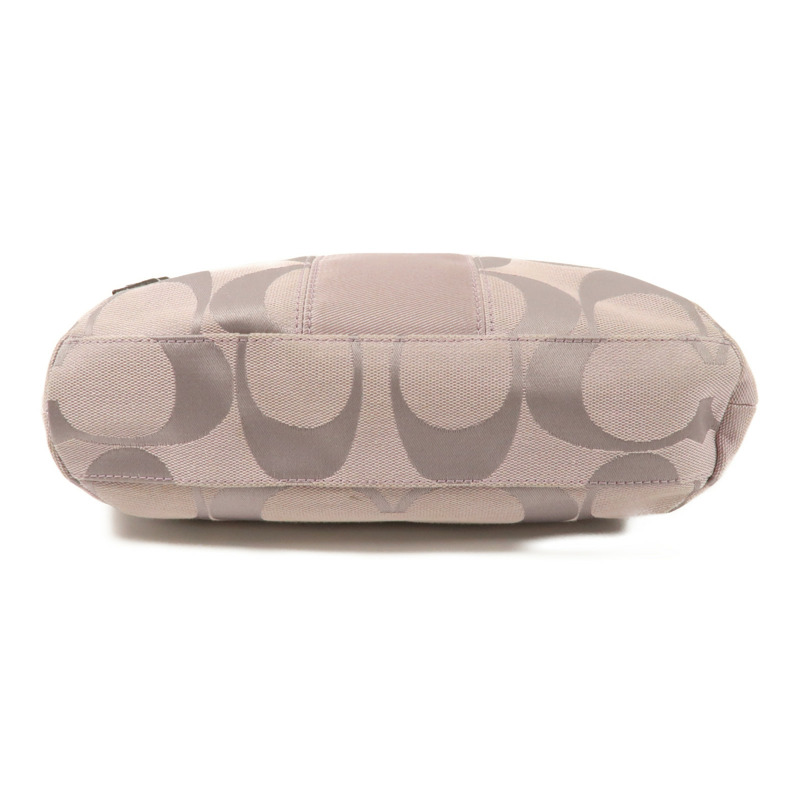 COACH 帆布Shoulder Bag銀扣手挽肩背兩用袋-3