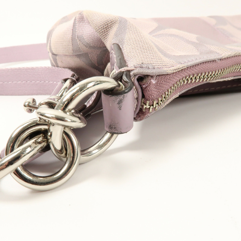 COACH 帆布Shoulder Bag銀扣手挽肩背兩用袋-15