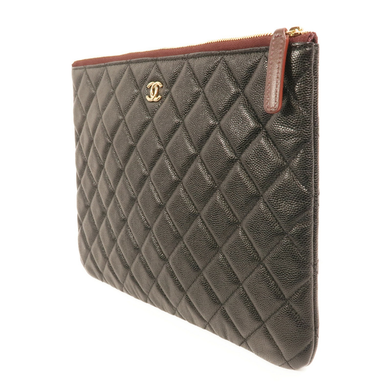 CHANEL 牛皮皮革Clutch金扣手拿包-2