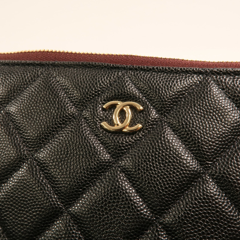 CHANEL 牛皮皮革Clutch金扣手拿包-6